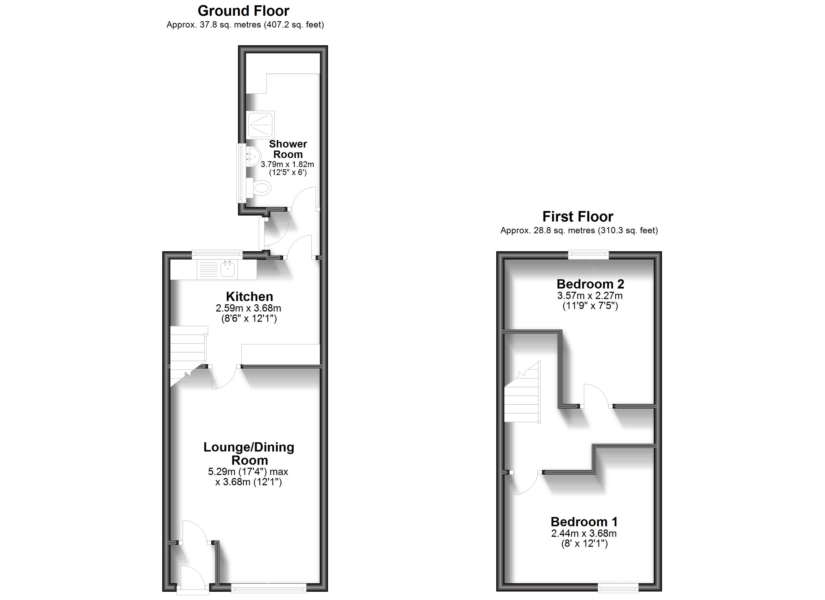 91, Castle Road, Newport floorplan