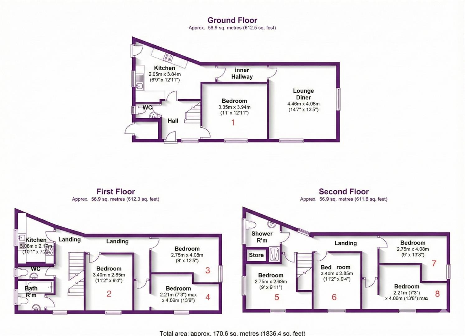 Church Street, Nottingham floorplan