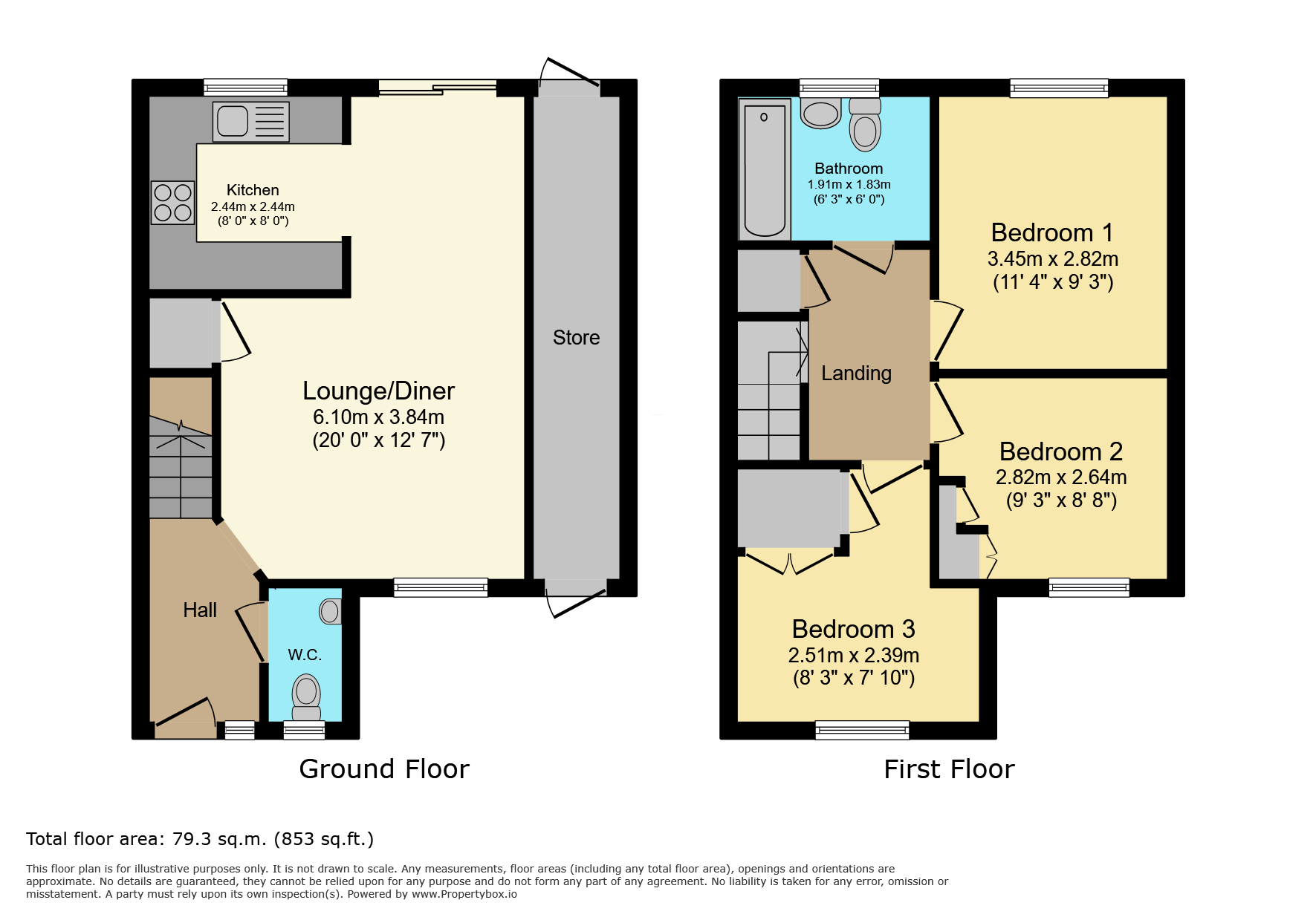 15 The Ridgeway, Leicester floorplan