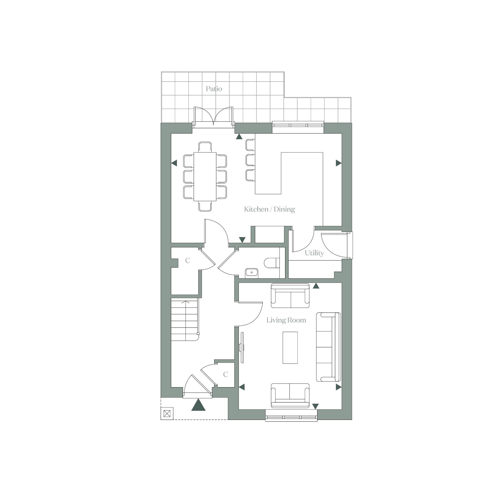 Home 97 The Kensham,, Fernham Homes At Faversham, Faversham floorplan