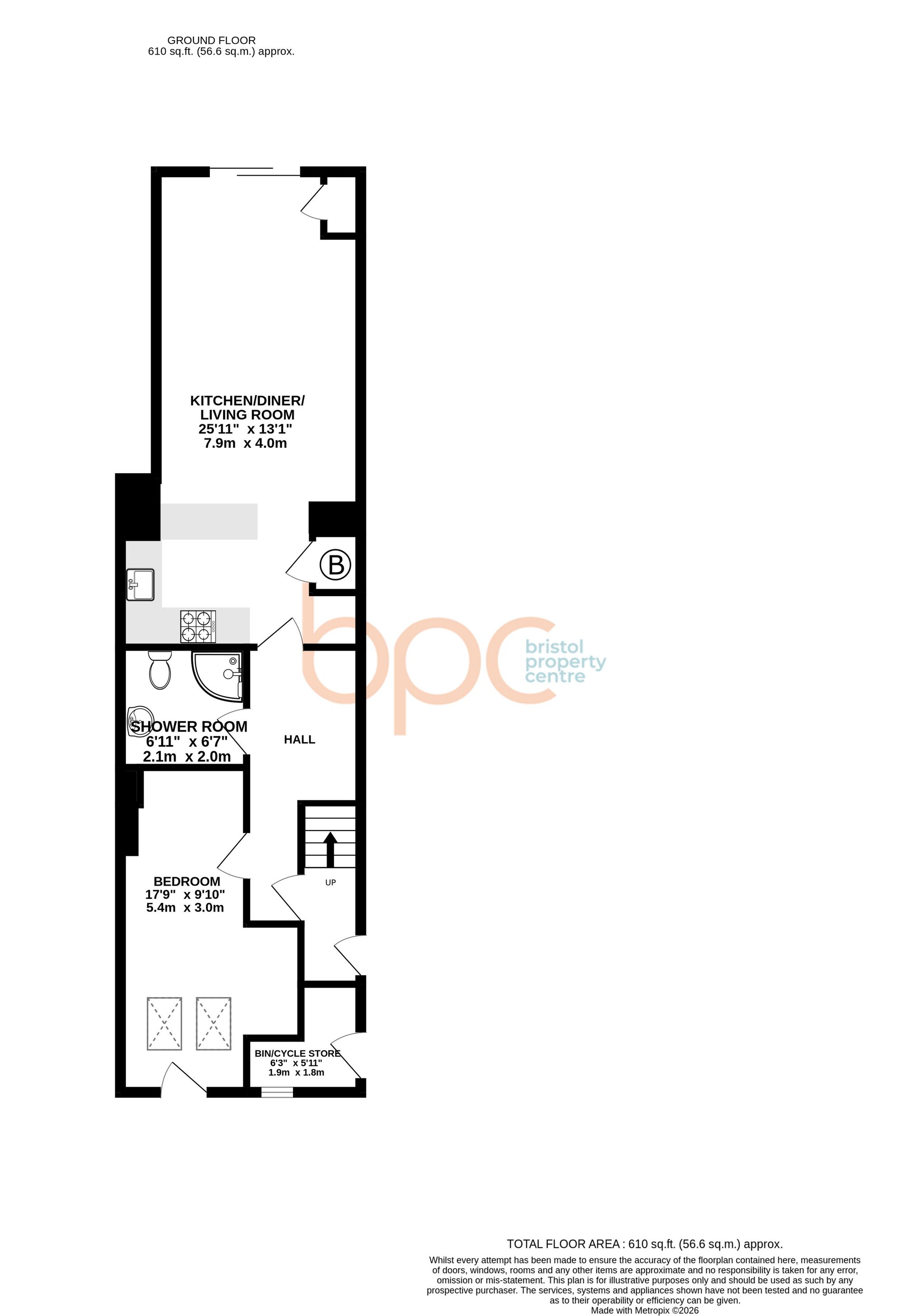GFF, High Street, Bristol floorplan