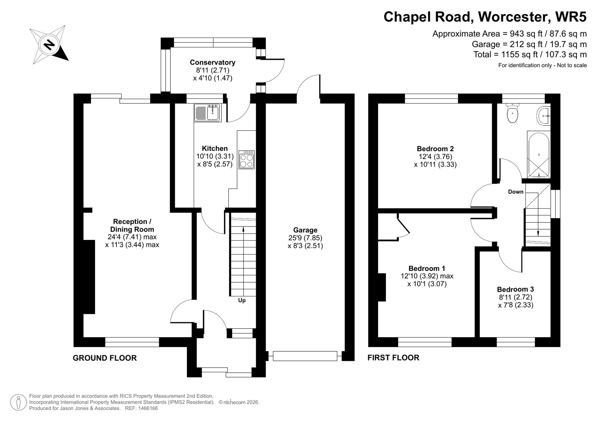 17 Chapel Road, Worcester floorplan