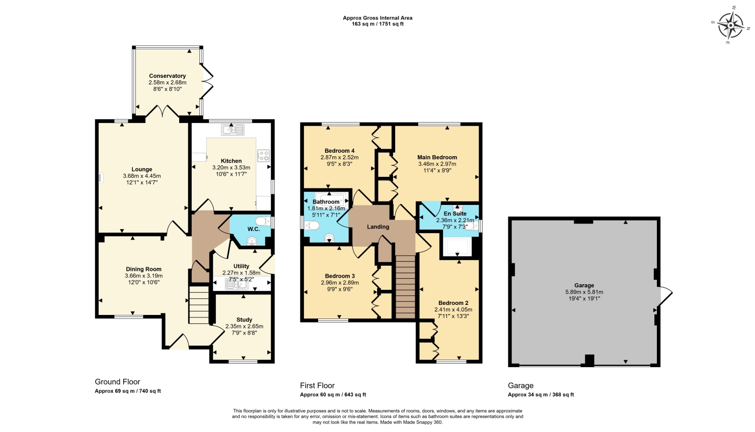 4, Willow Drive, Carterton floorplan
