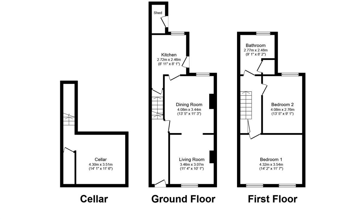 Lowfield Road, Stockport SK3, 2 bedroom terraced house for sale