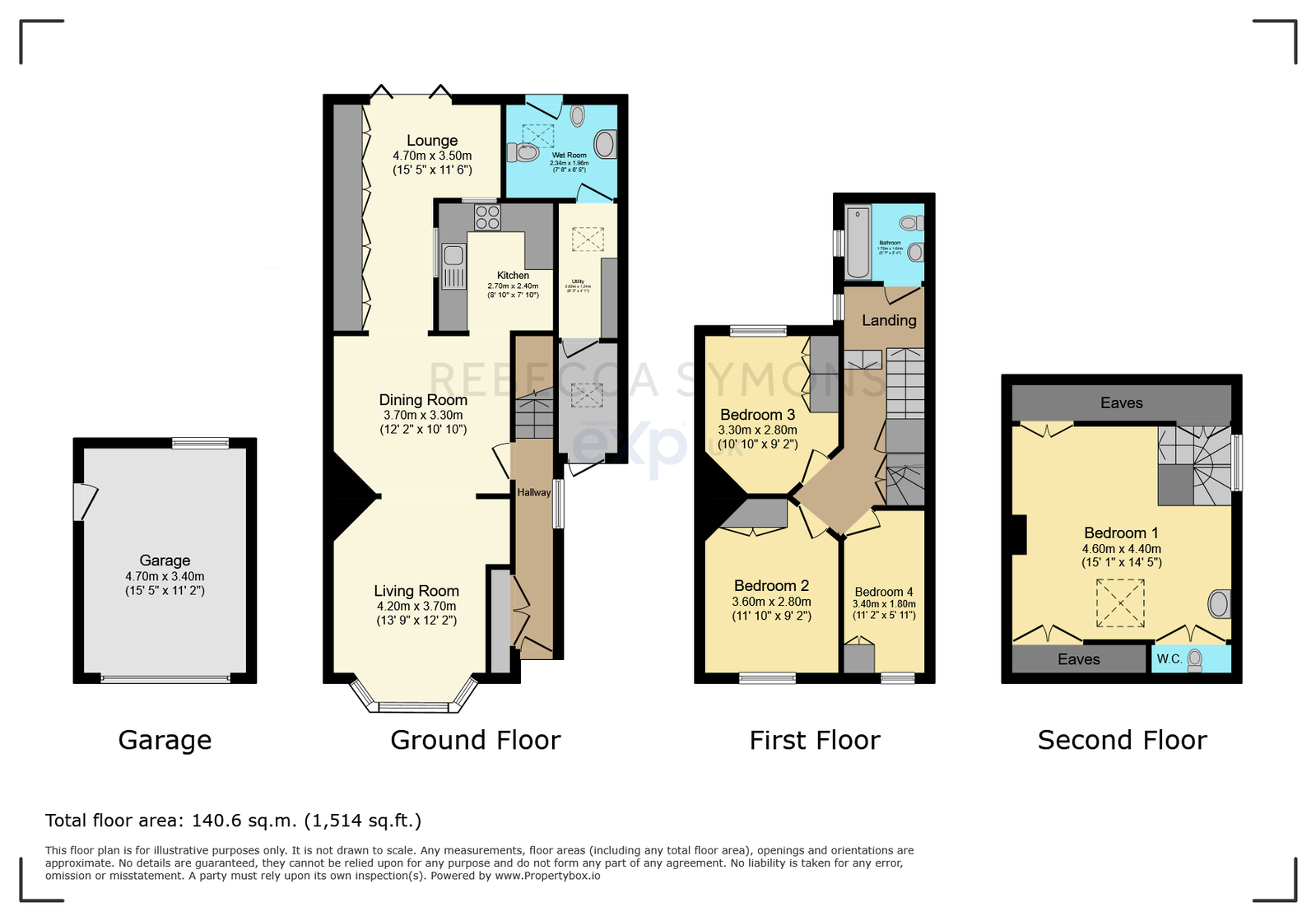 5, Elm Grove, Minehead floorplan