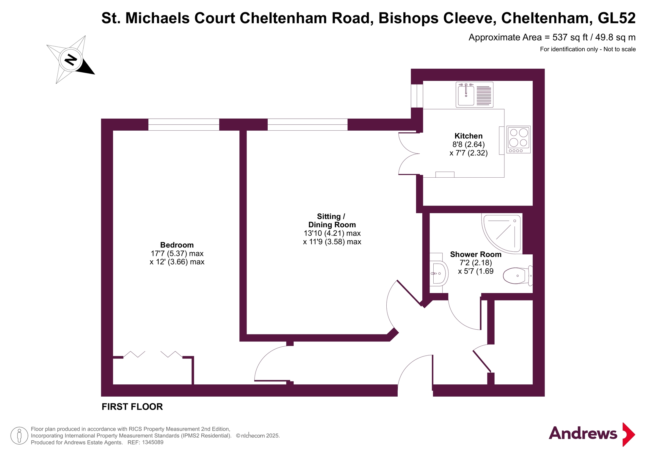 34 St. Michaels Court,, Cheltenham Road, Cheltenham floorplan