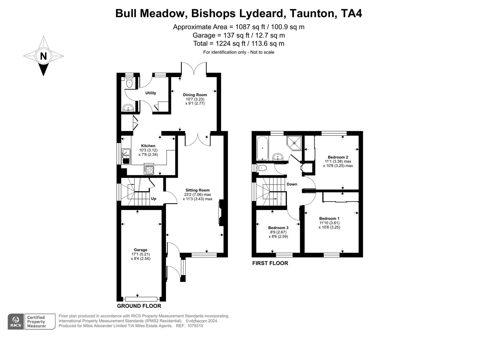 Bull Meadow, Lydeard, Taunton TA4, 3 bedroom semidetached