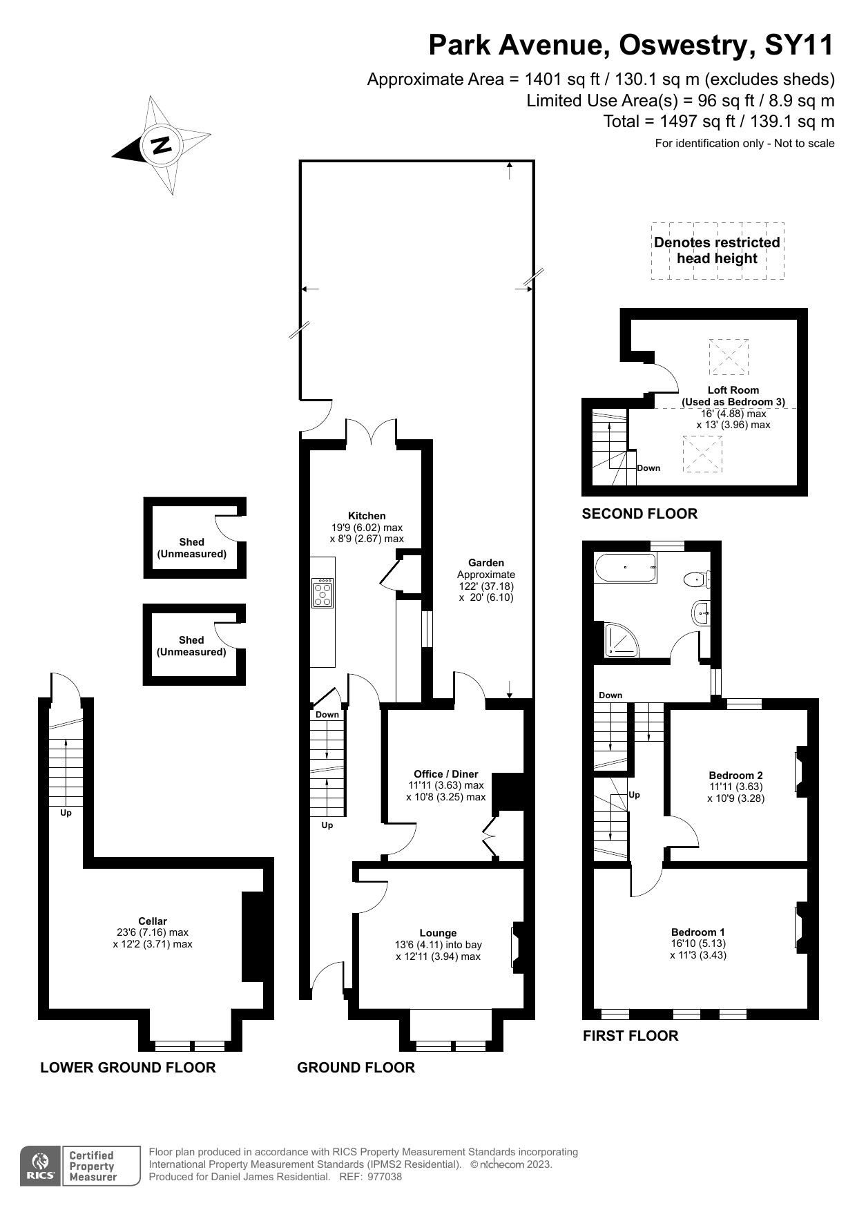 Park Avenue, Oswestry SY11, 3 bedroom terraced house for sale