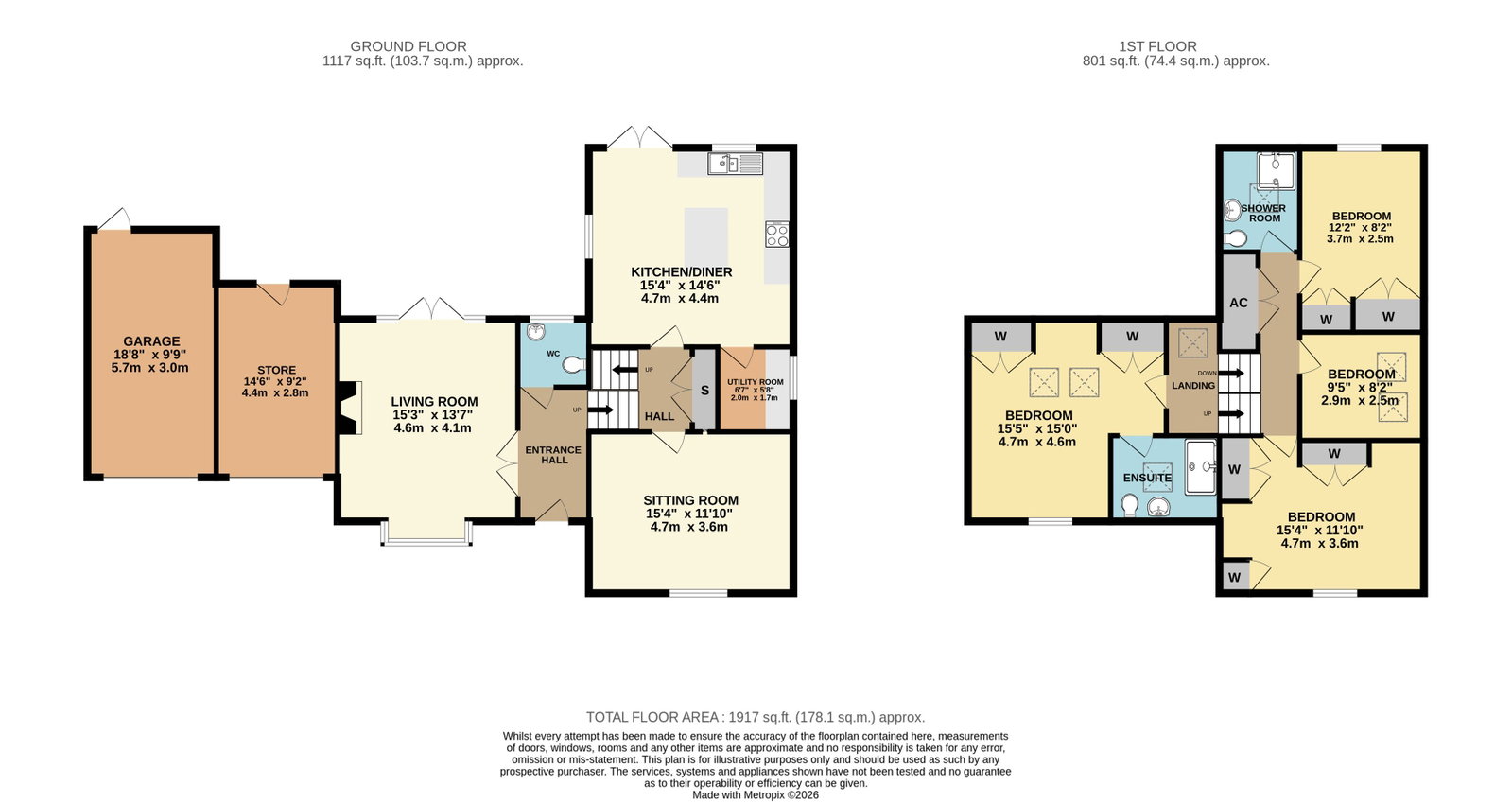 5, Treetops Drive, Malvern floorplan