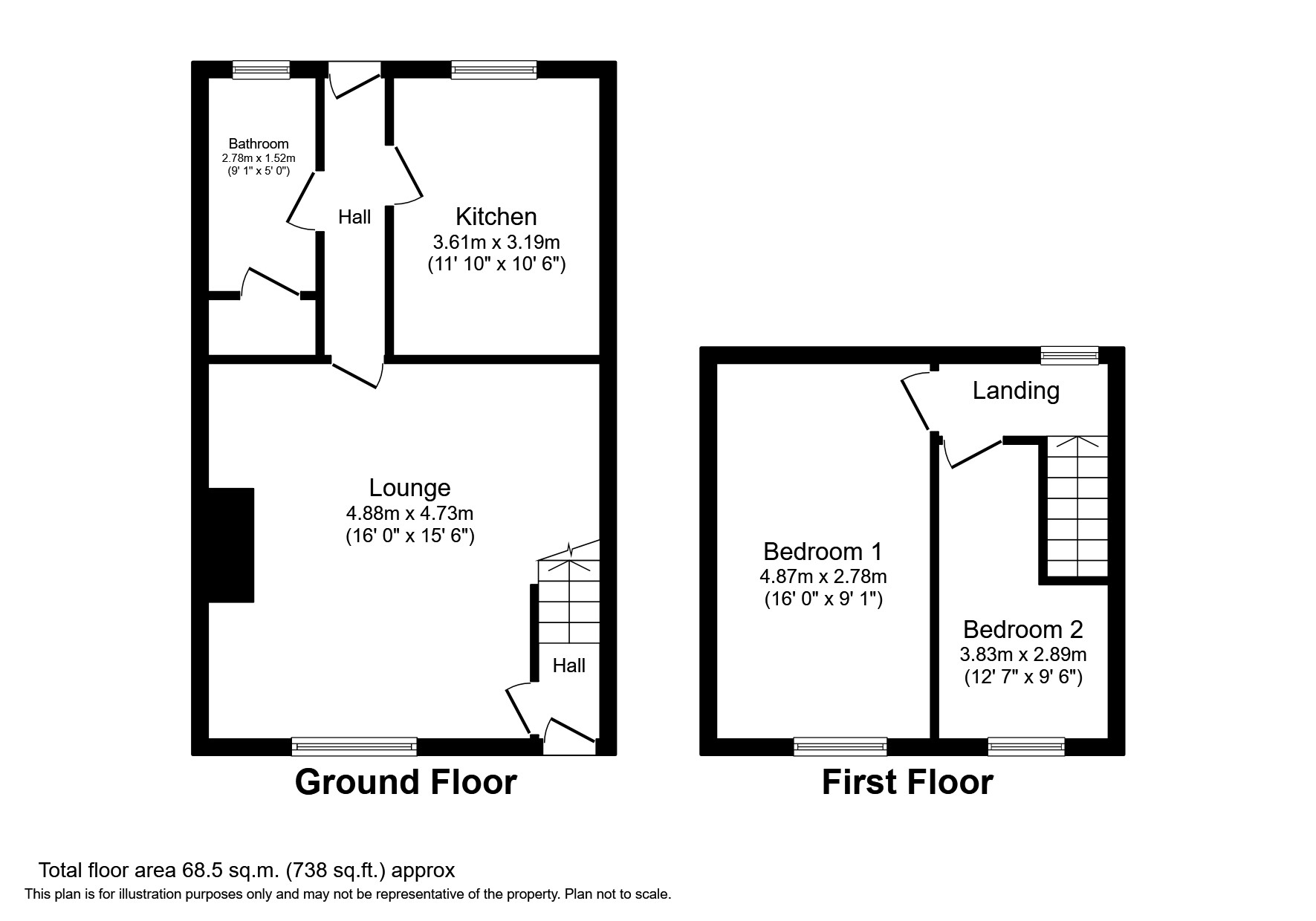 Third Row, Linton Colliery, Morpeth NE61, 2 bedroom terraced house for sale 64395283
