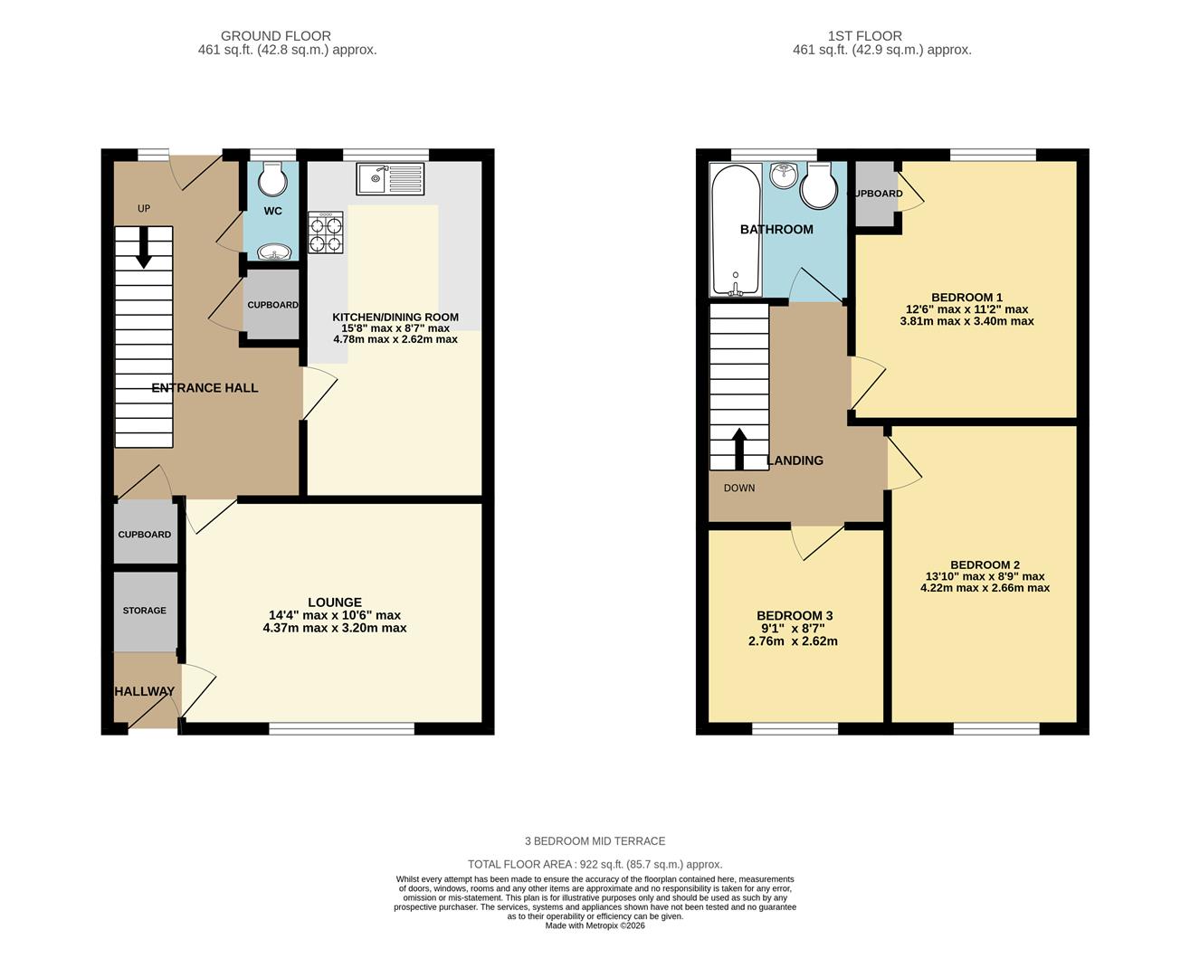 94, Gershwin Road, Basingstoke floorplan