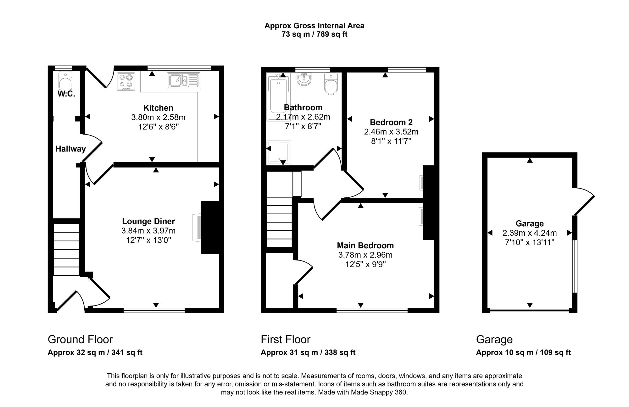 89. Scot Lane, Wigan floorplan