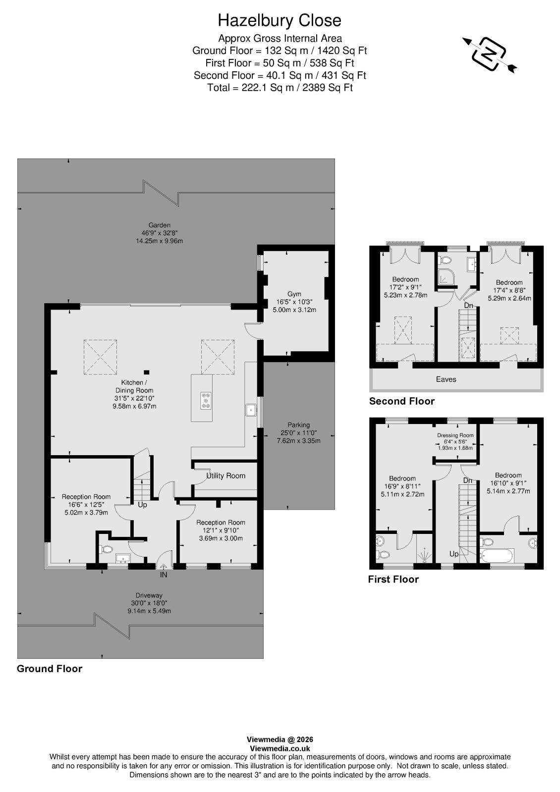 10, Hazelbury Close, London floorplan
