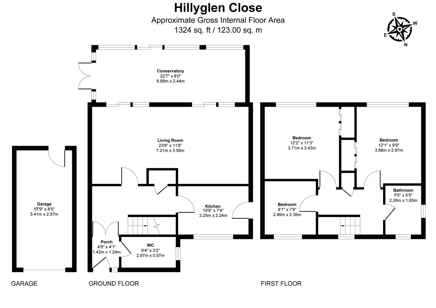 2, Hillyglen Close, Hastings floorplan