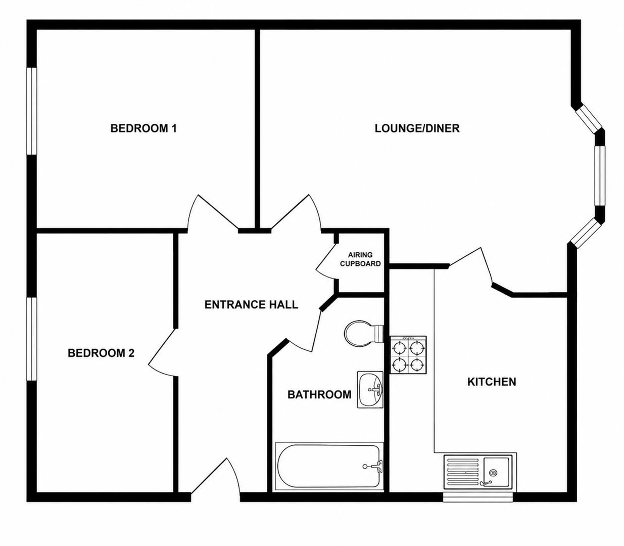 59, Chelsea Gardens, Harlow floorplan