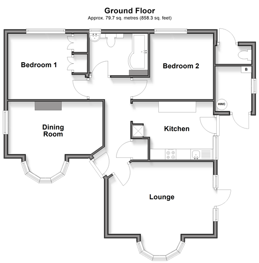 Snave, Ashford floorplan