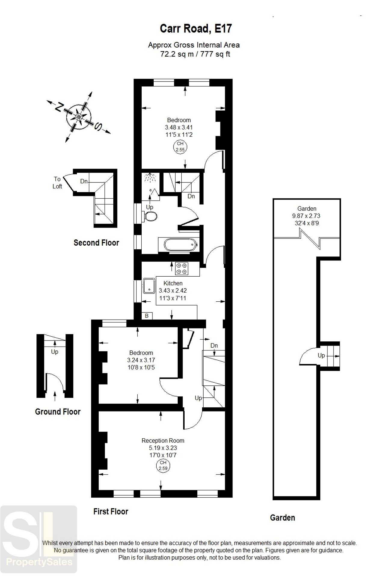 86 Carr Road, London floorplan