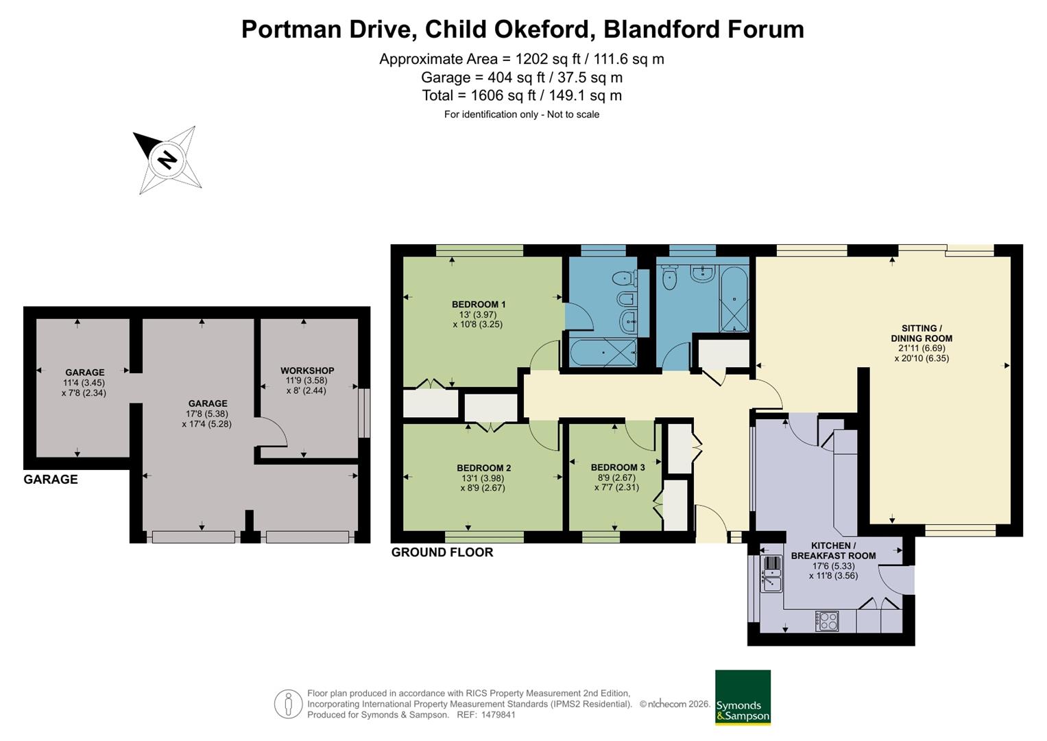 5, Portman Drive, Blandford Forum floorplan