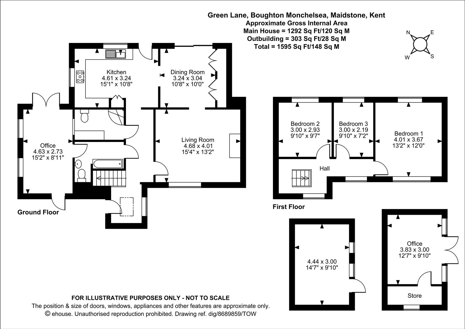 1, Green Lane, Maidstone floorplan