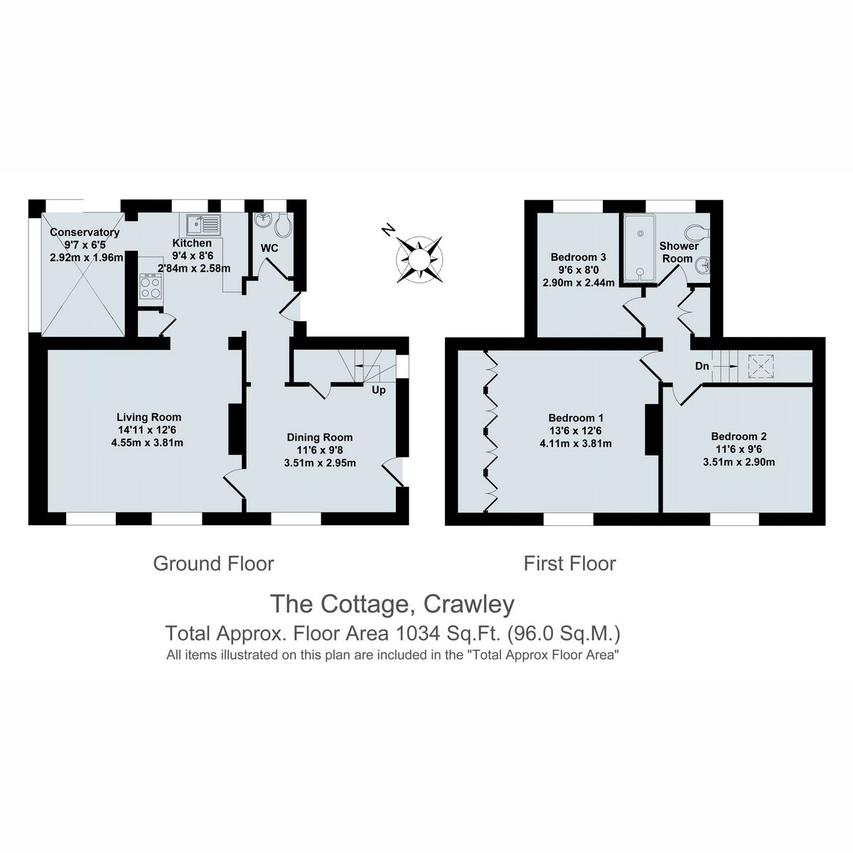 The Cottage, Leafield Road, Crawley floorplan