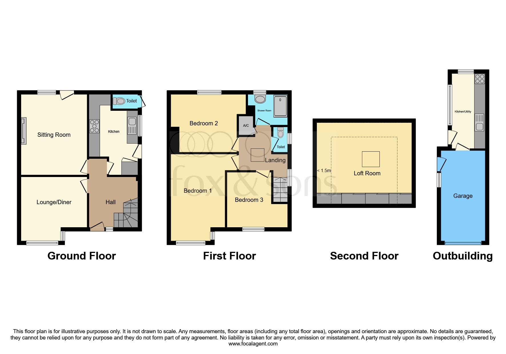 45, Manor Road, Minehead floorplan