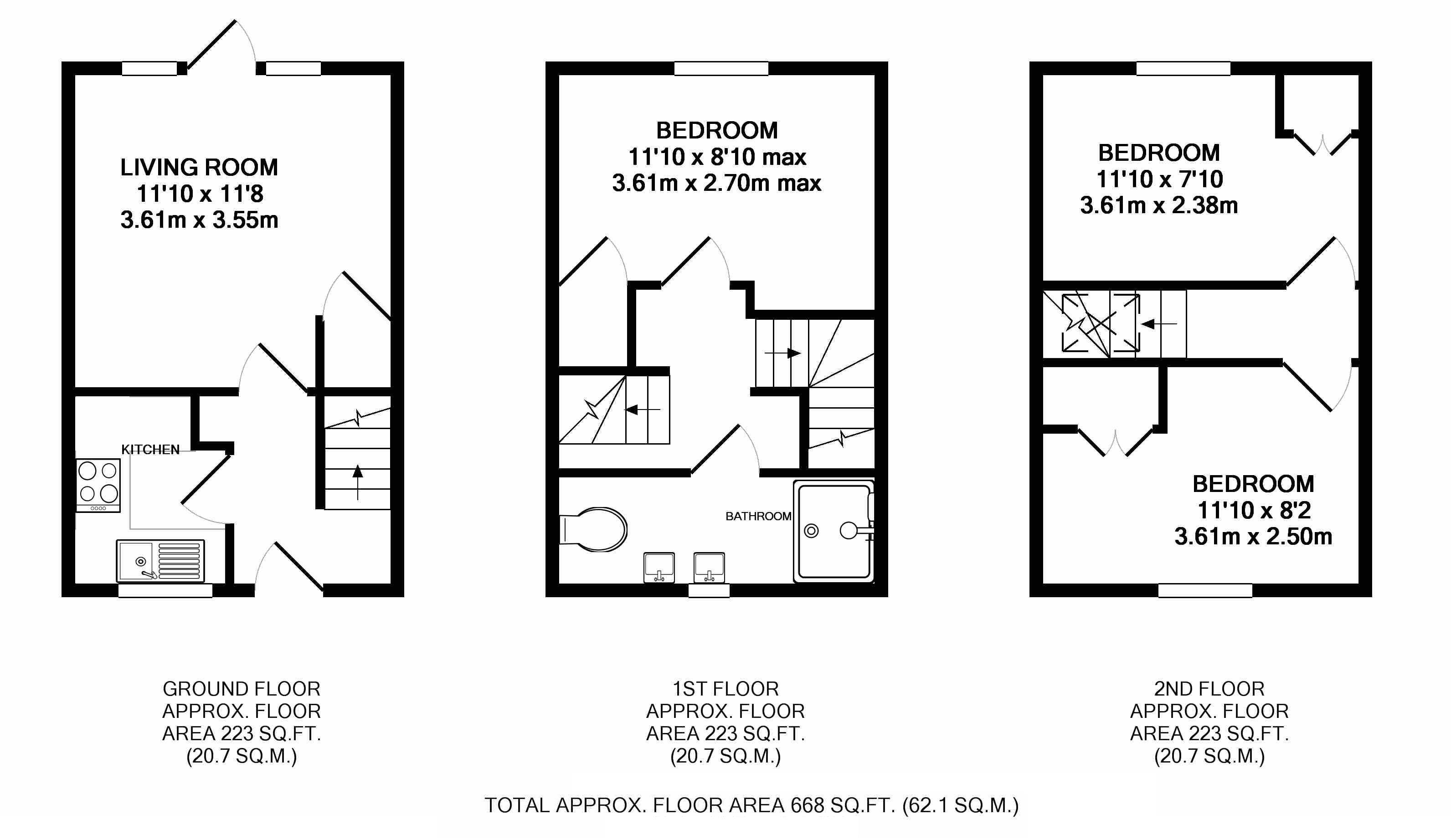 3 Bedrooms Town house for sale in Kingsmead Terrace, Bath BA1