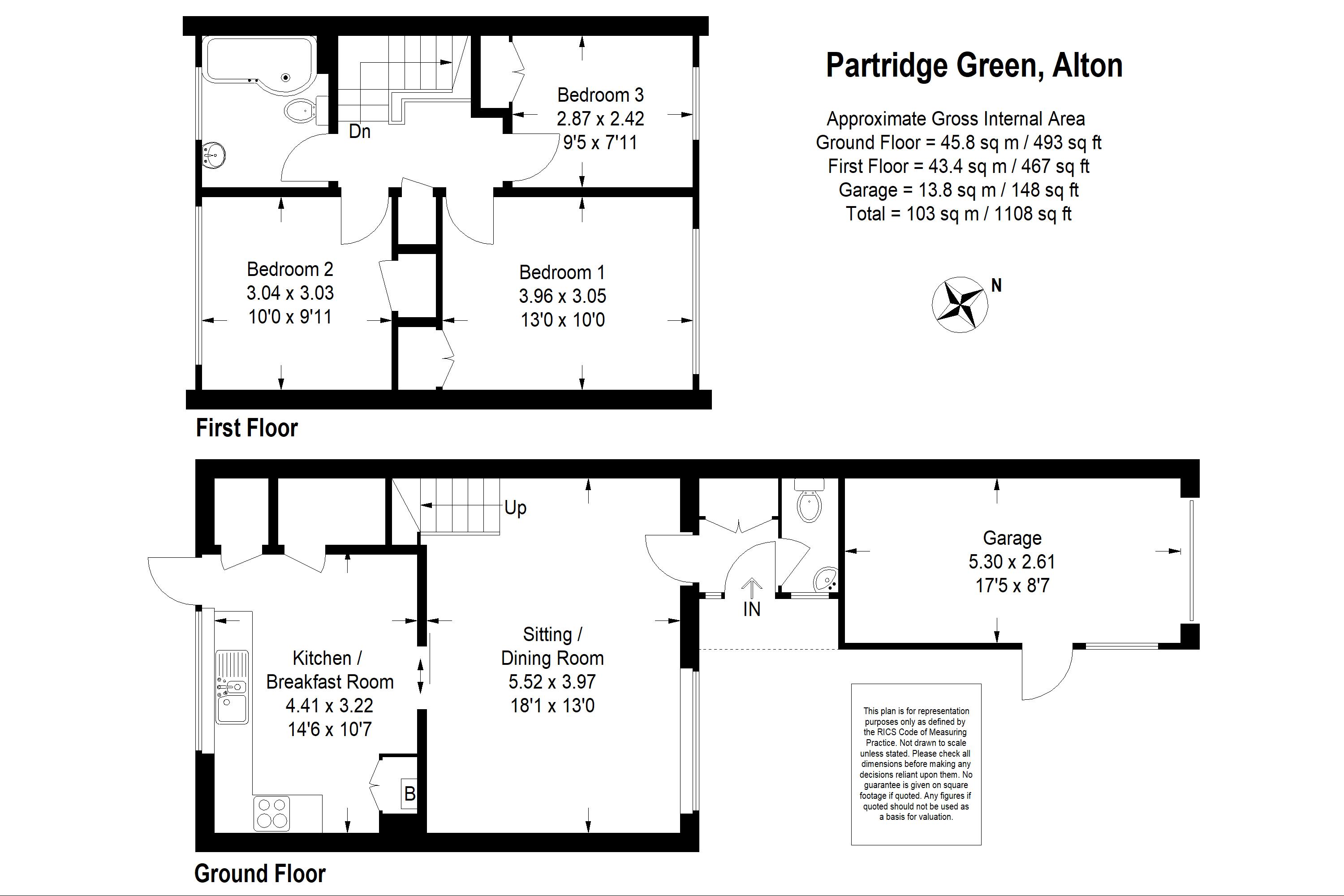 3 Bedrooms Semi-detached house for sale in Partridge Green, Alton GU34