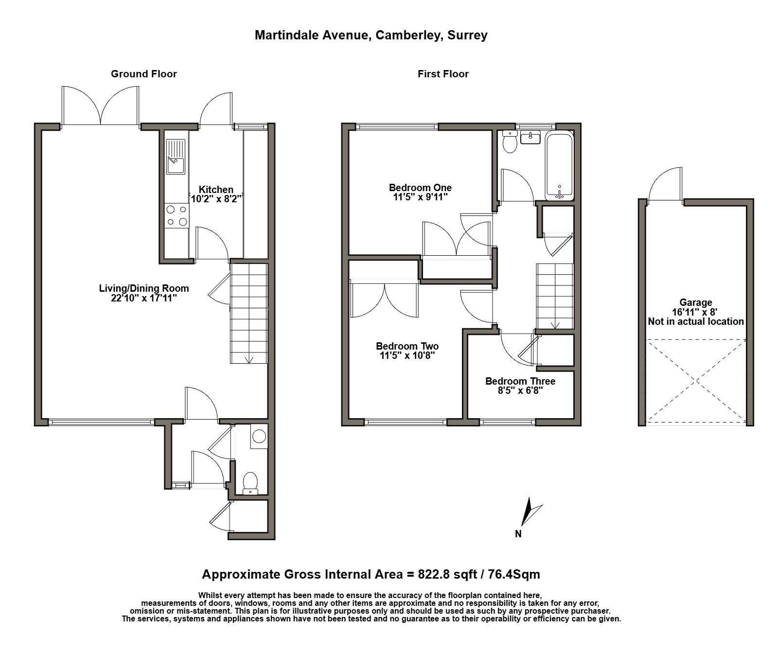 14 Martindale Avenue, Camberley floorplan
