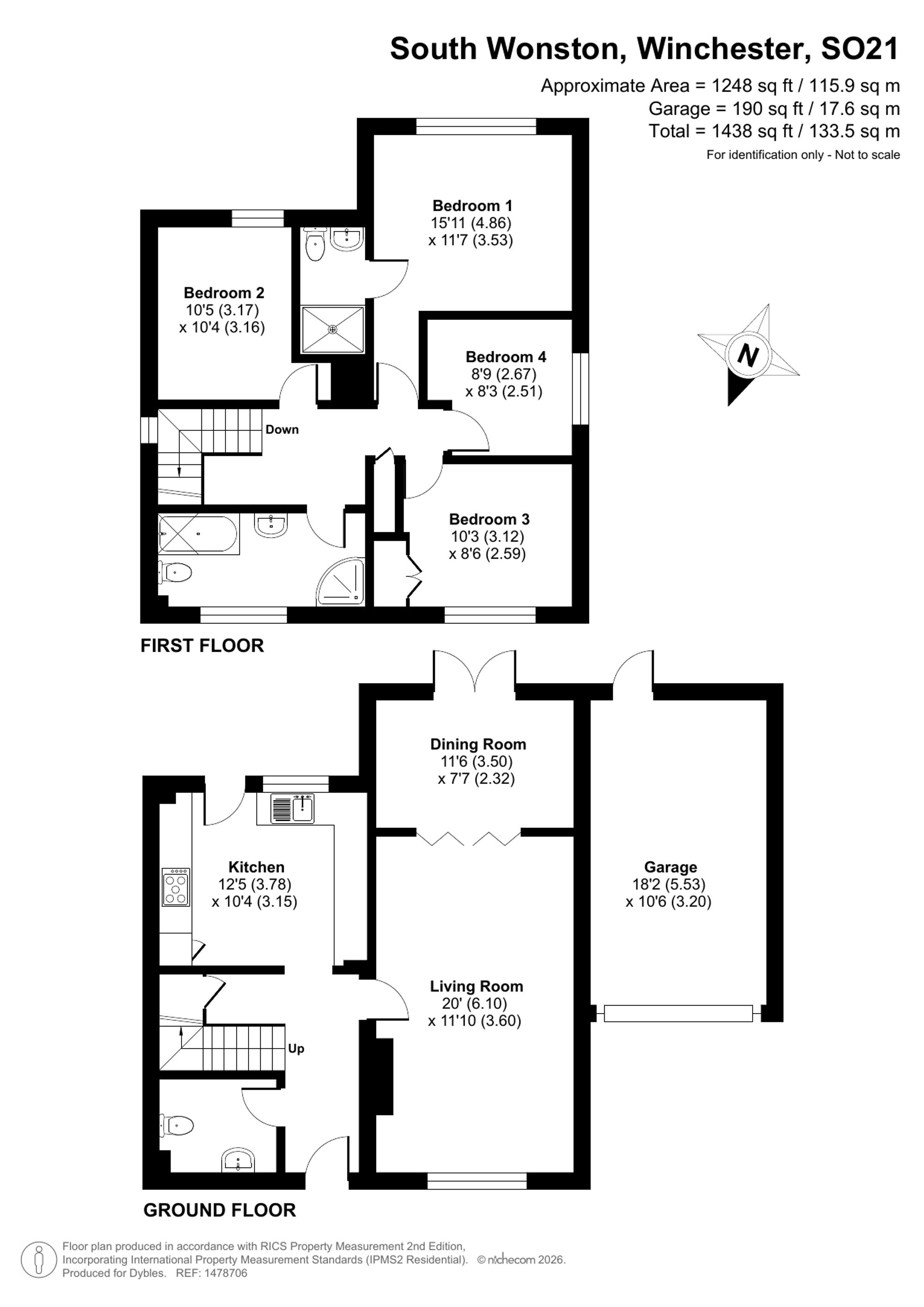 18 Long Barrow Close, Winchester floorplan
