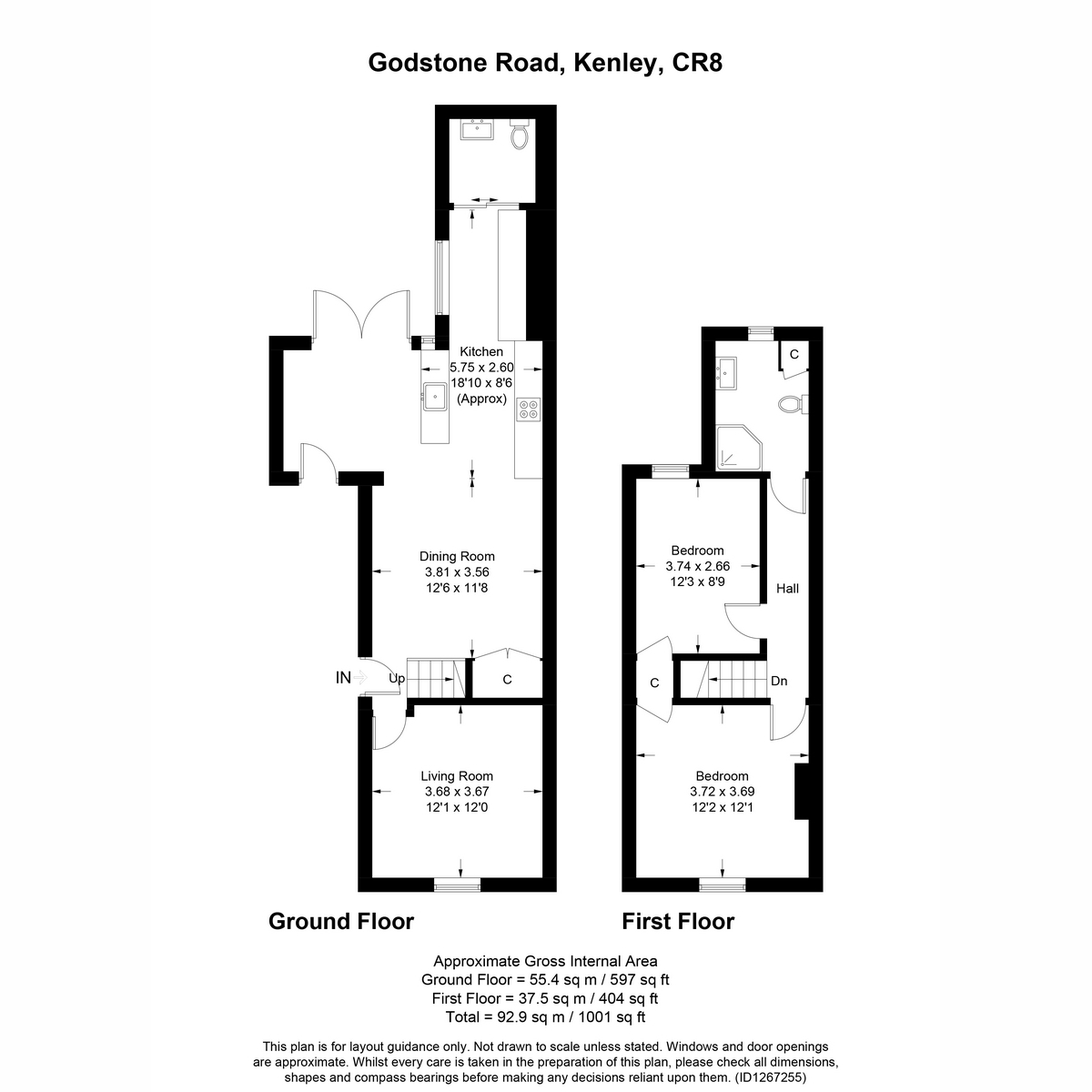 207, Godstone Road, Kenley floorplan