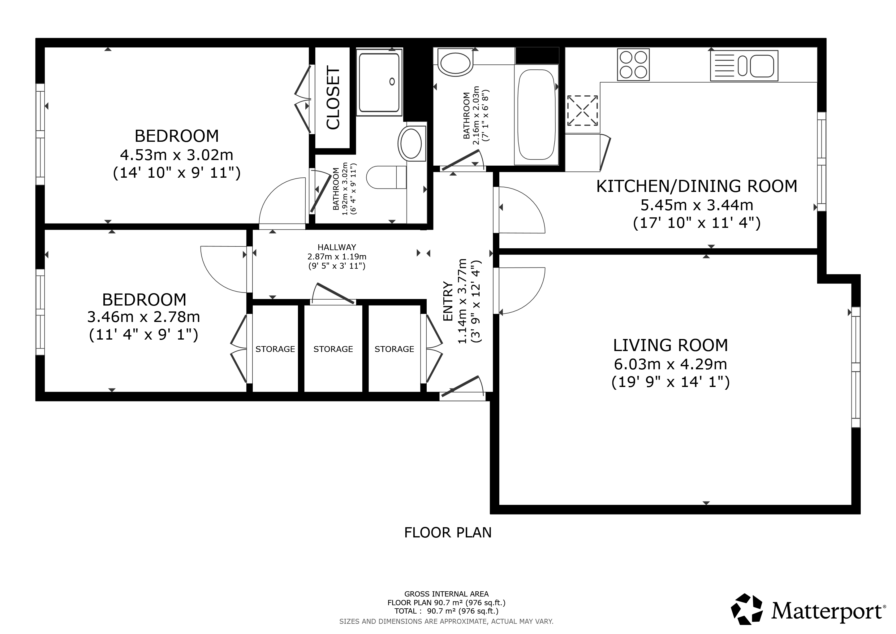152 Bogton Avenue, Flat 1/1, Glasgow City floorplan