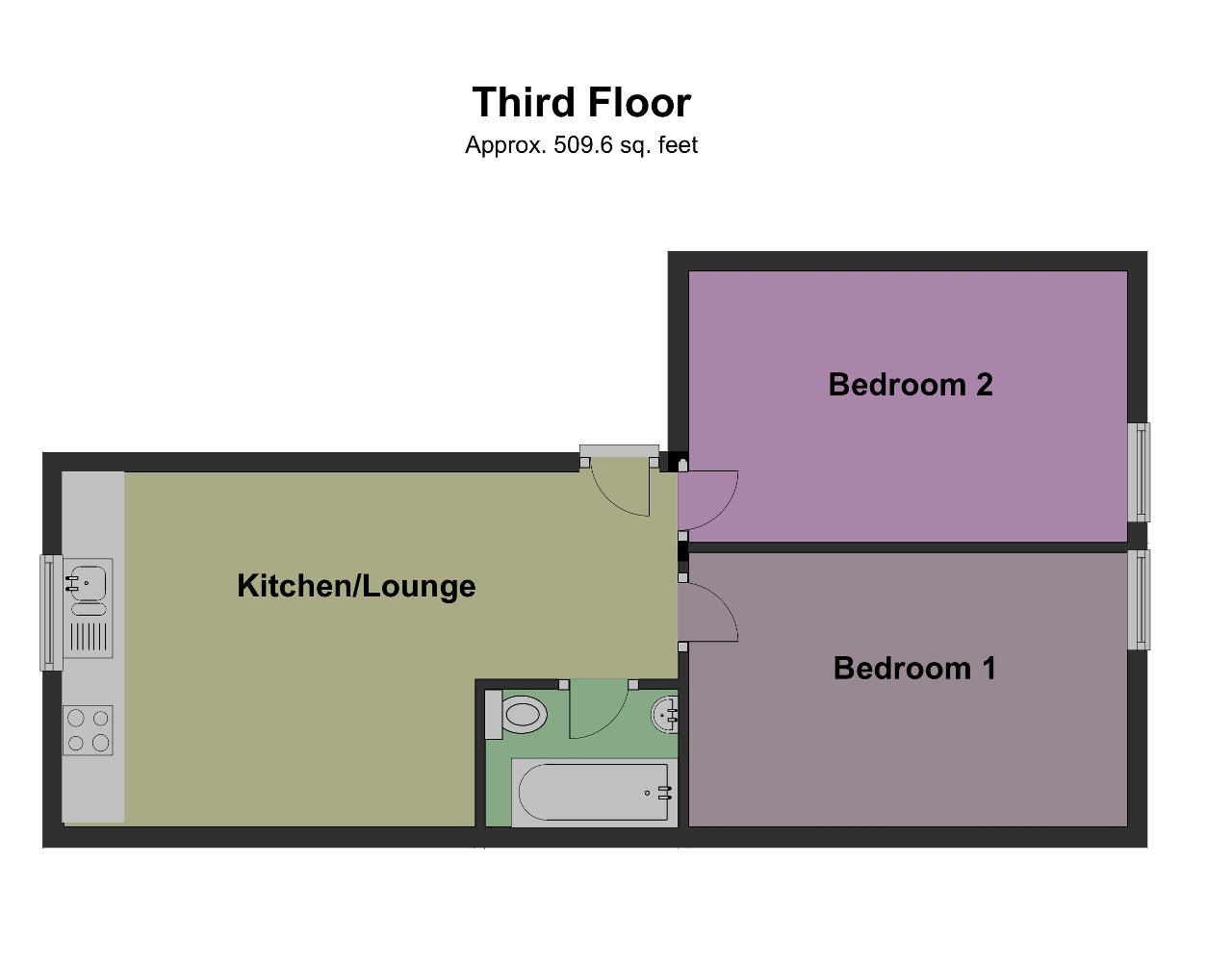 2 Bedrooms Flat to rent in Gwendwr Road, Barons Court, London W14