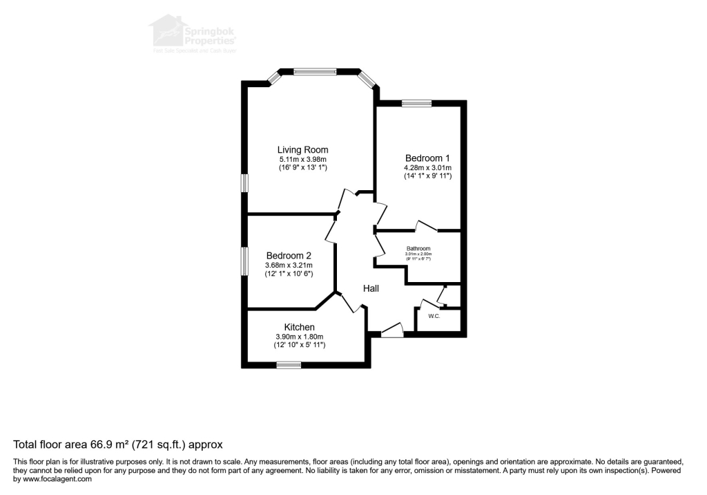 Apartment 20 Cavendish Court, Oakhill Close, Birmingham floorplan