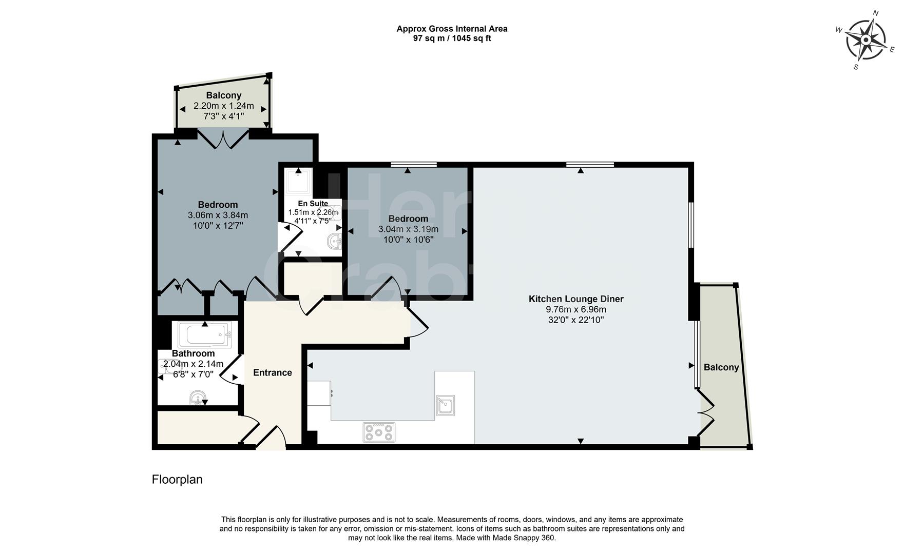 69, Henke Court, Cardiff floorplan