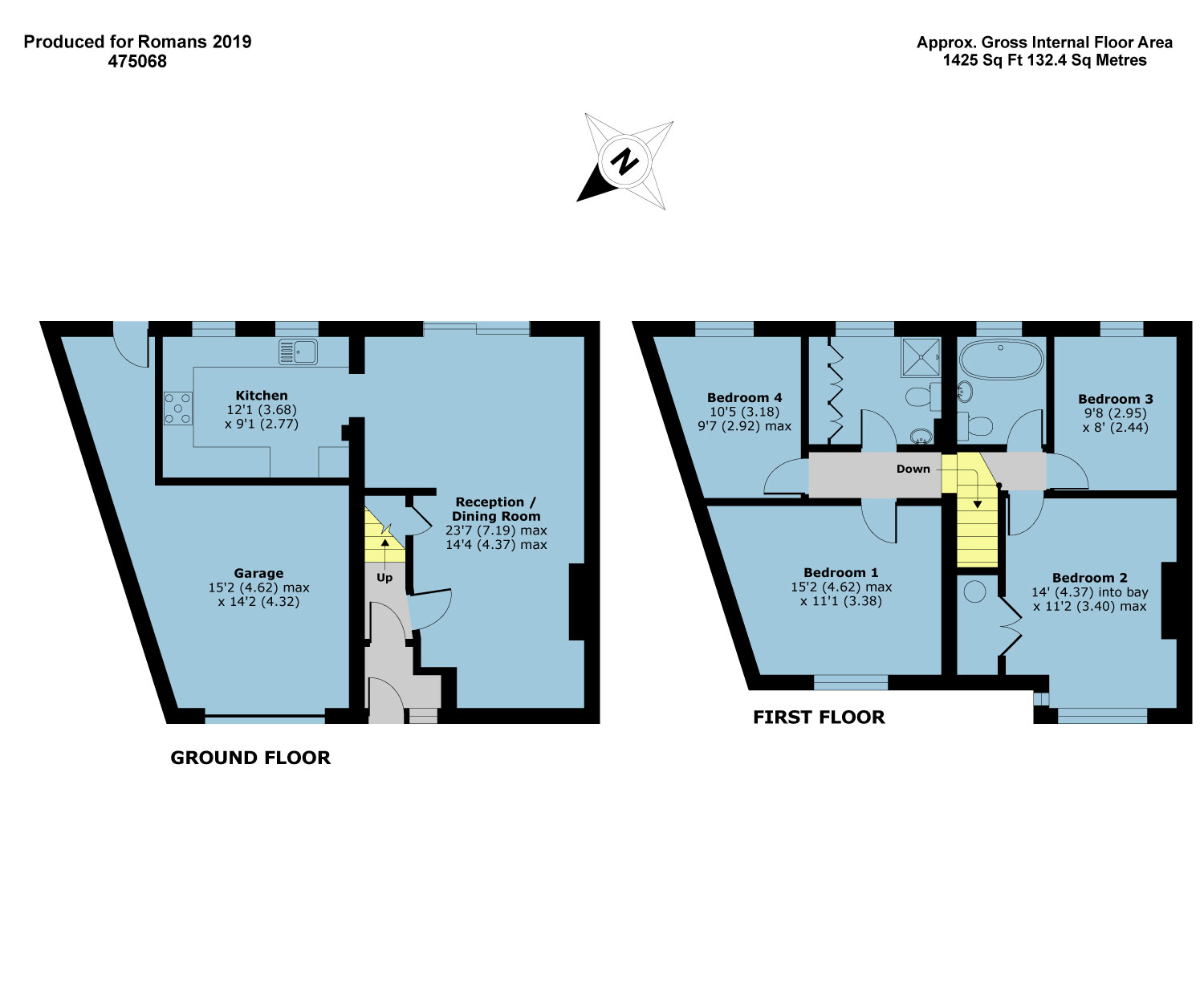 4 Bedrooms Semi-detached house for sale in Linkscroft Avenue, Ashford, Surrey TW15