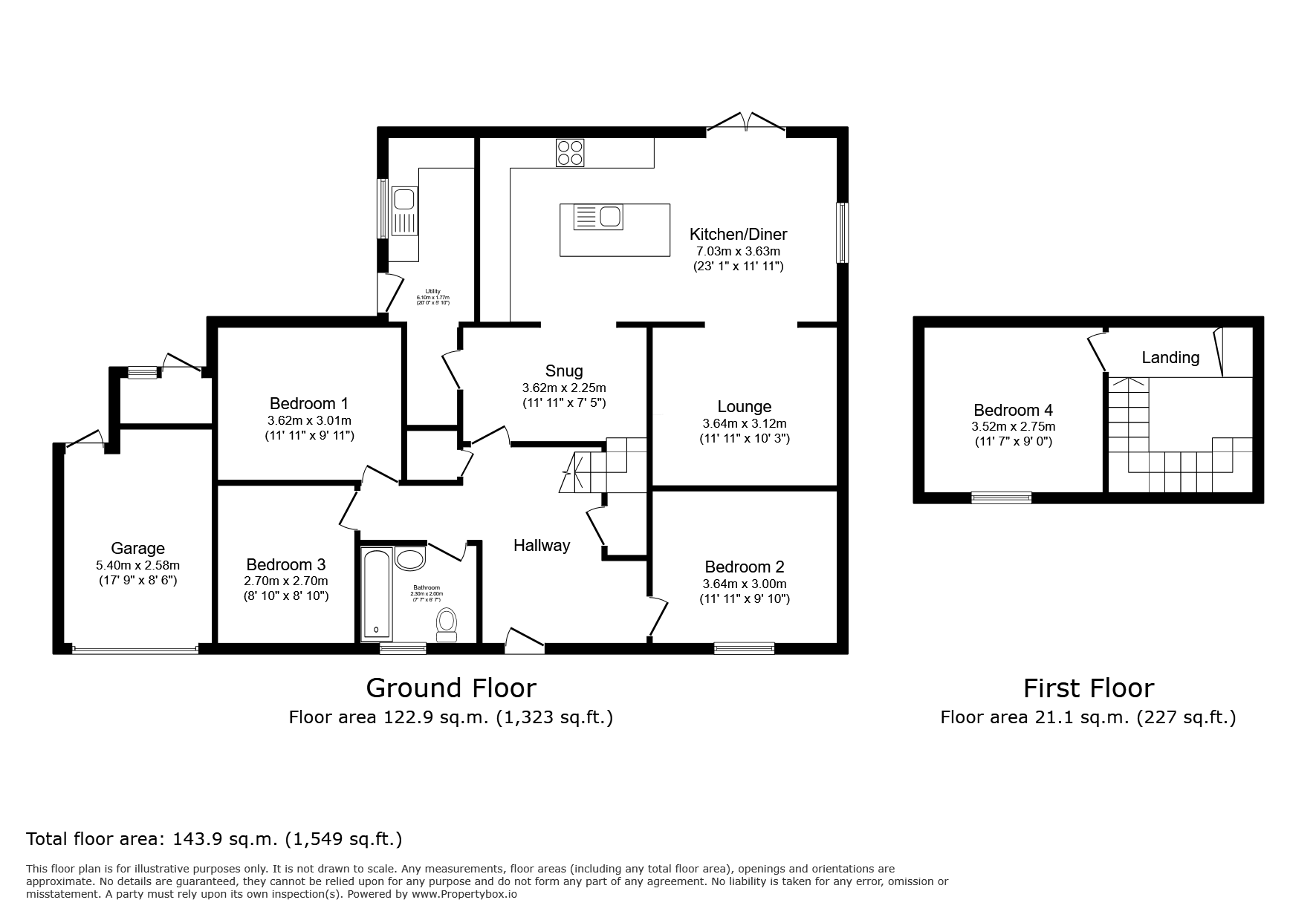 24, Compton Way, Abergele floorplan
