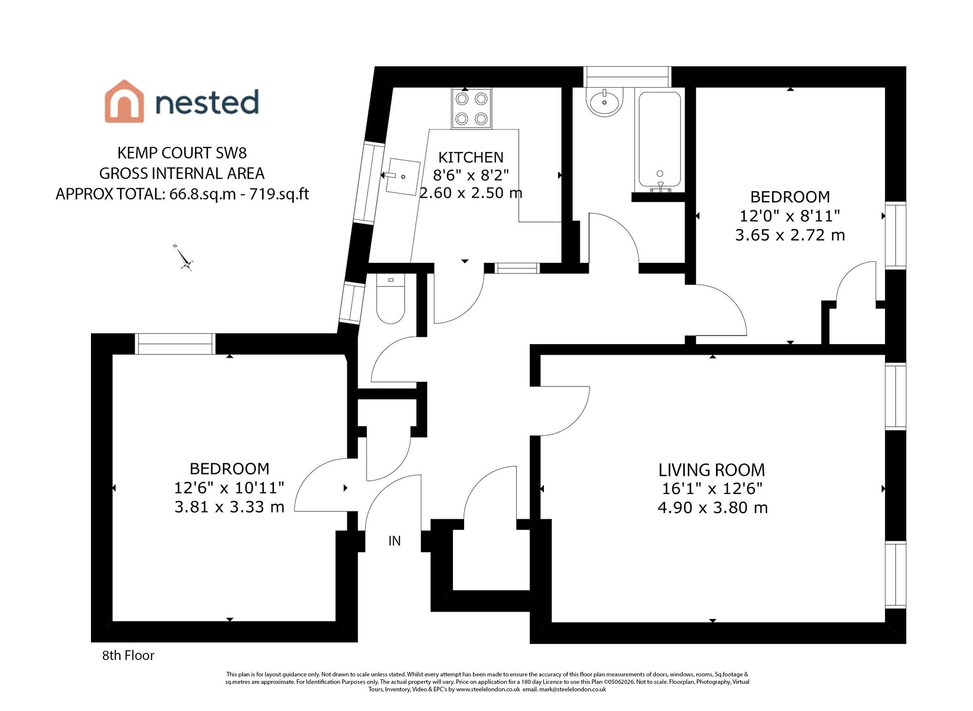 Flat 35, Kemp Court Hartington Road, London floorplan