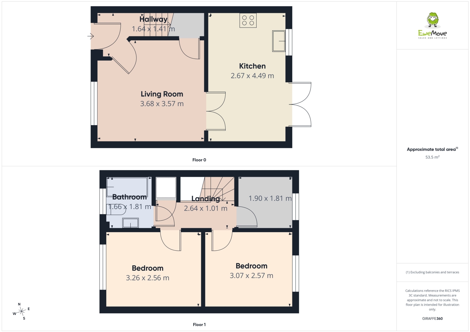25, GROVE NOOK, HUDDERSFIELD floorplan