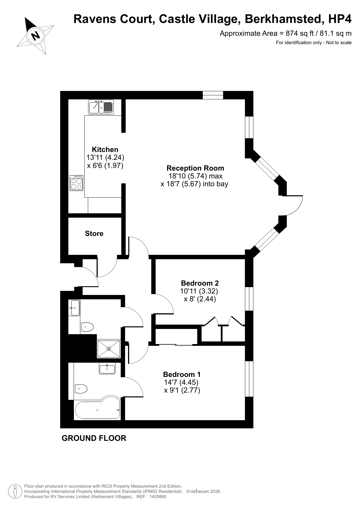 4,, Ravens Court, Castle Village, Hertfordshire floorplan