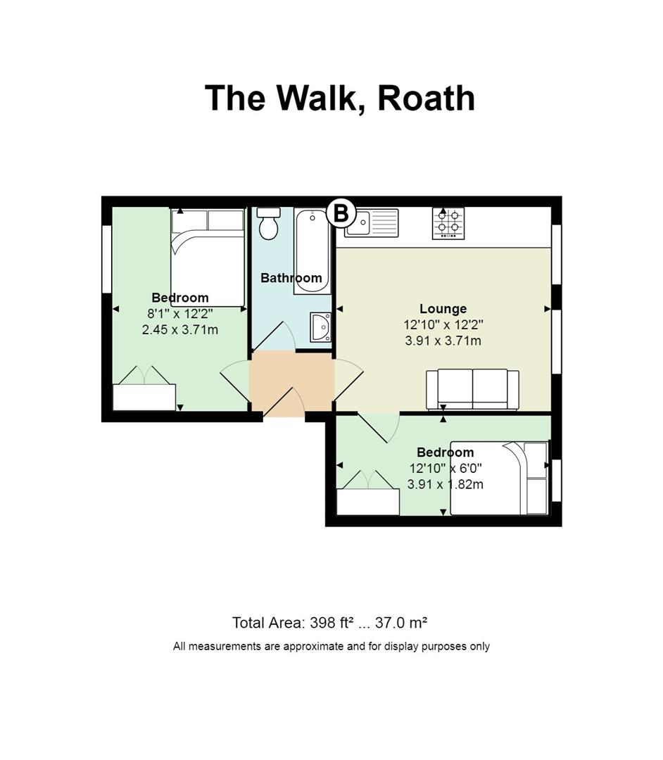 Flat 4, 45, The Walk, Cardiff floorplan