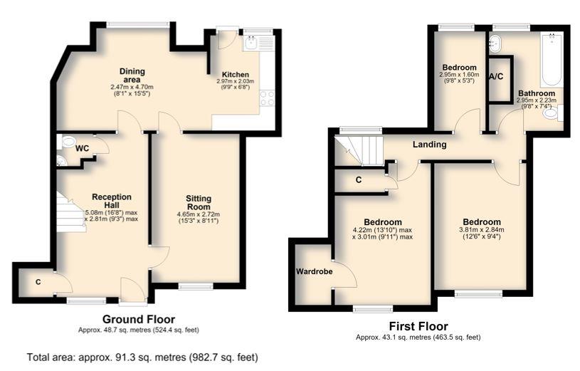 1 Bakery Cottage, Market Place, New Buckenham floorplan