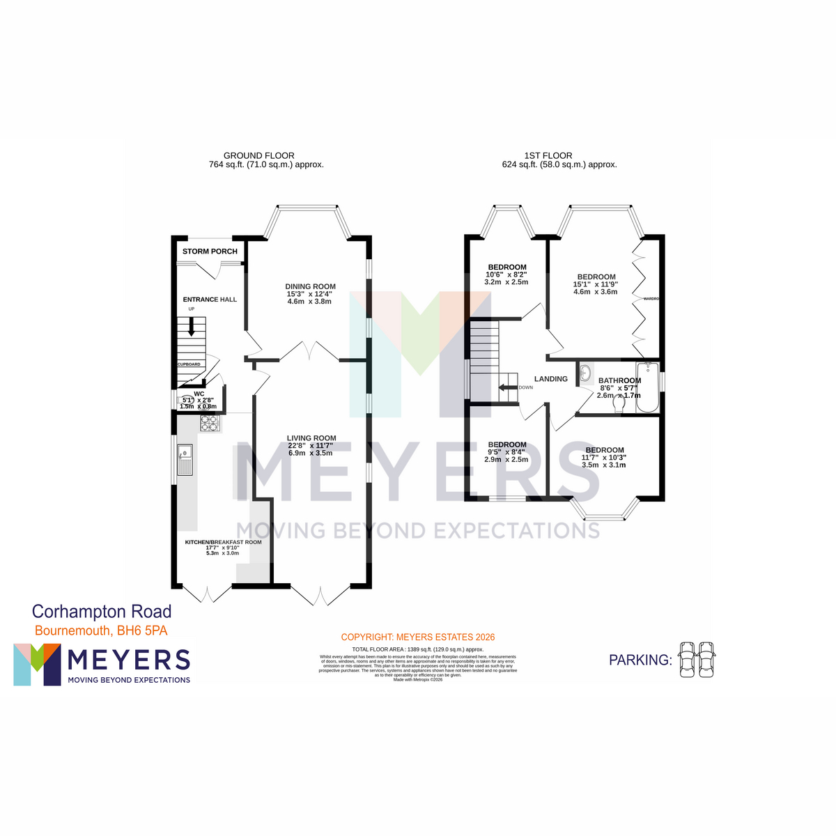 135, Corhampton Road, Bournemouth floorplan
