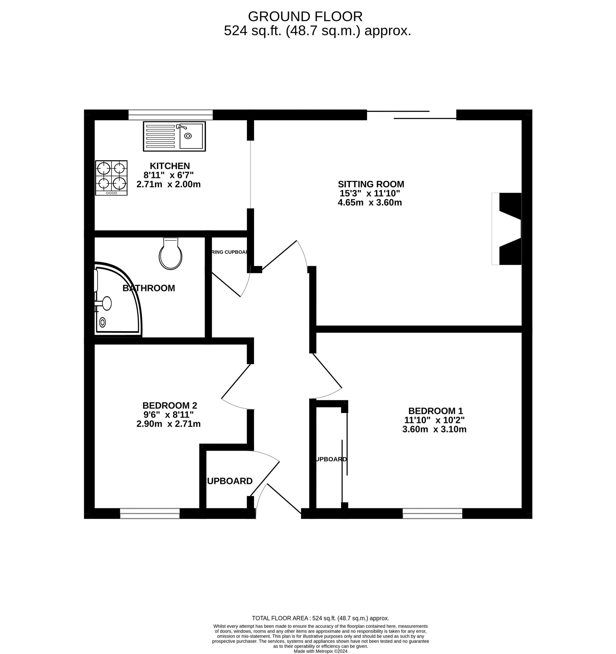 Flat 40, The Manor Church Road, Gloucester floorplan