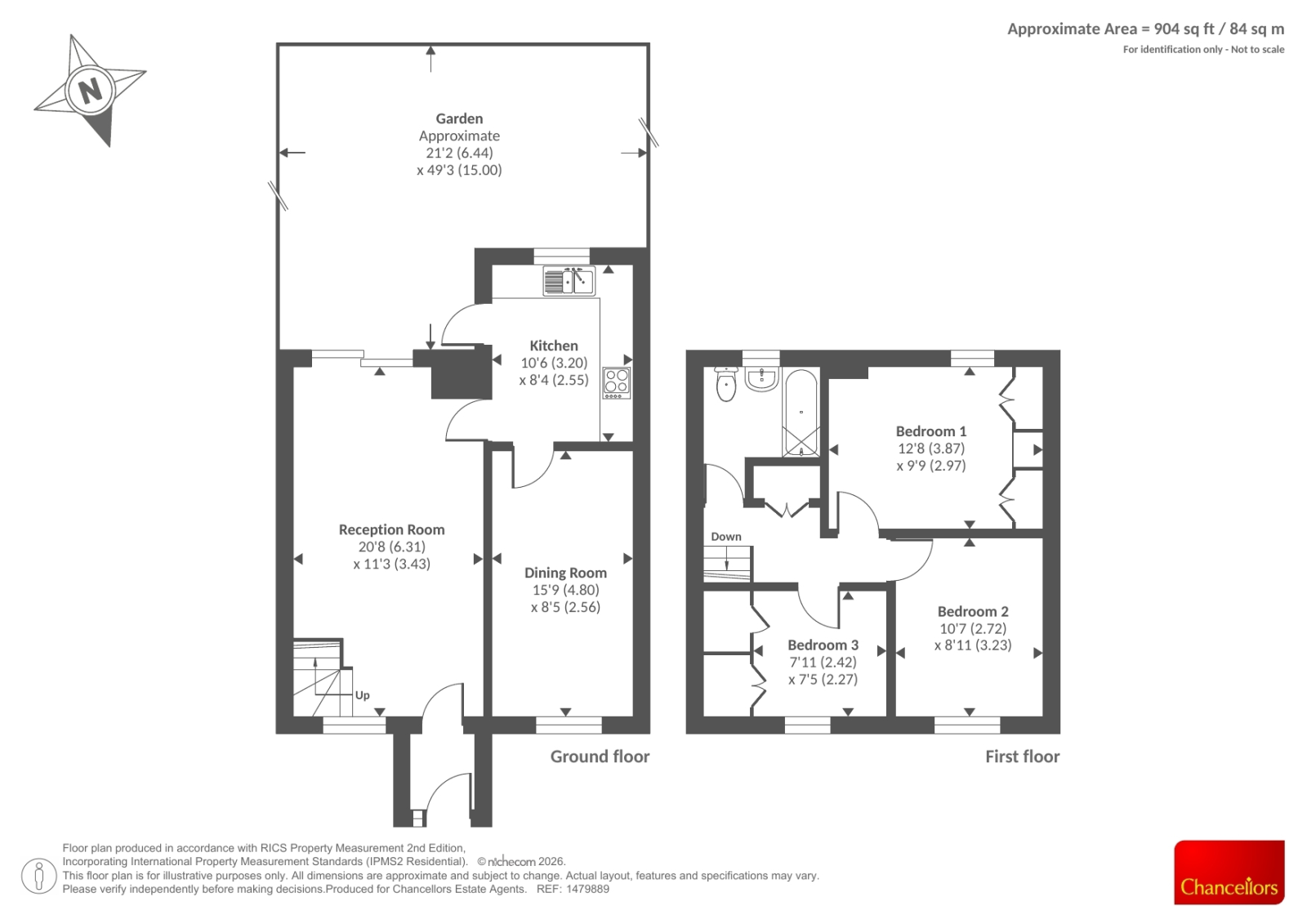 44, Flatford Place, Kidlington floorplan
