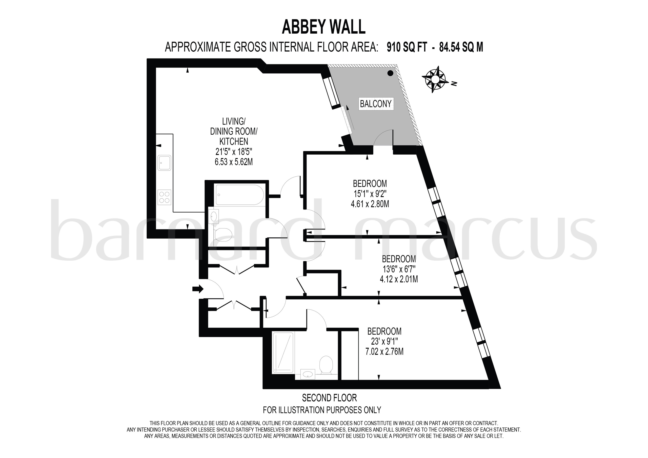 Flat10, 2.02, Abbey Wall, Station Road, London floorplan