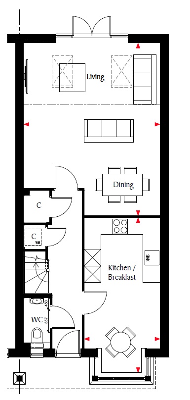 4 Bedrooms Semi-detached house for sale in Worthing Road, Southwater RH13