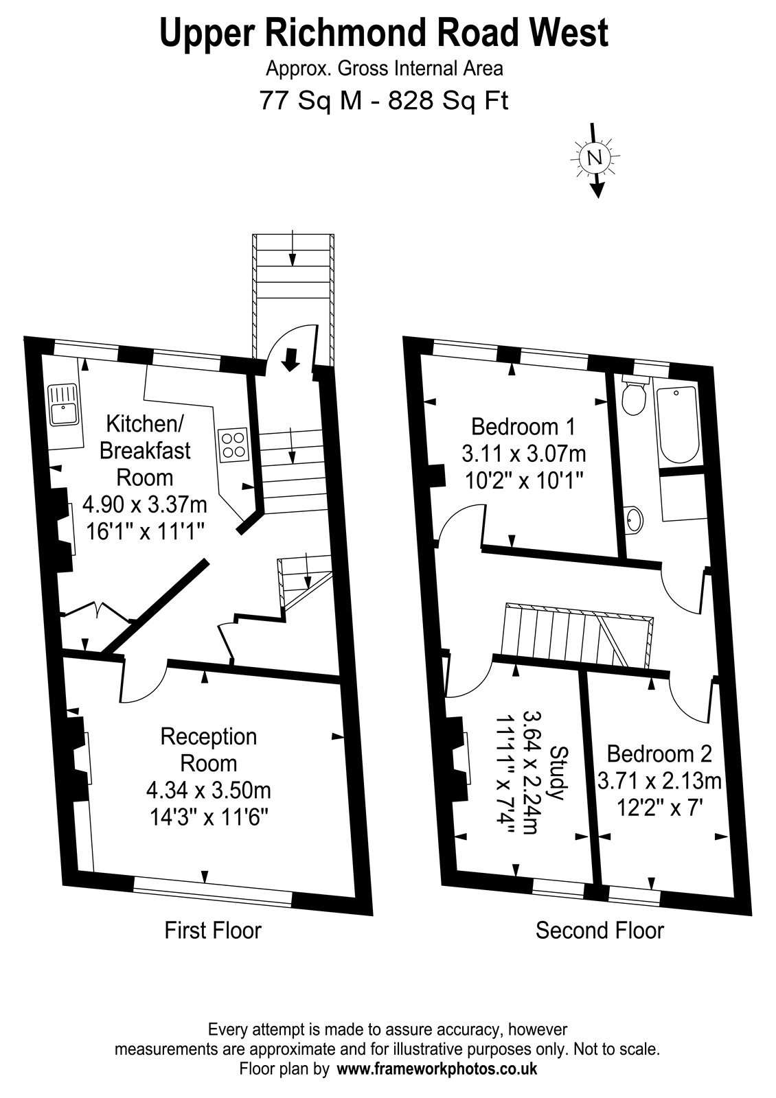 465A,, Upper Richmond Road West, East Sheen floorplan