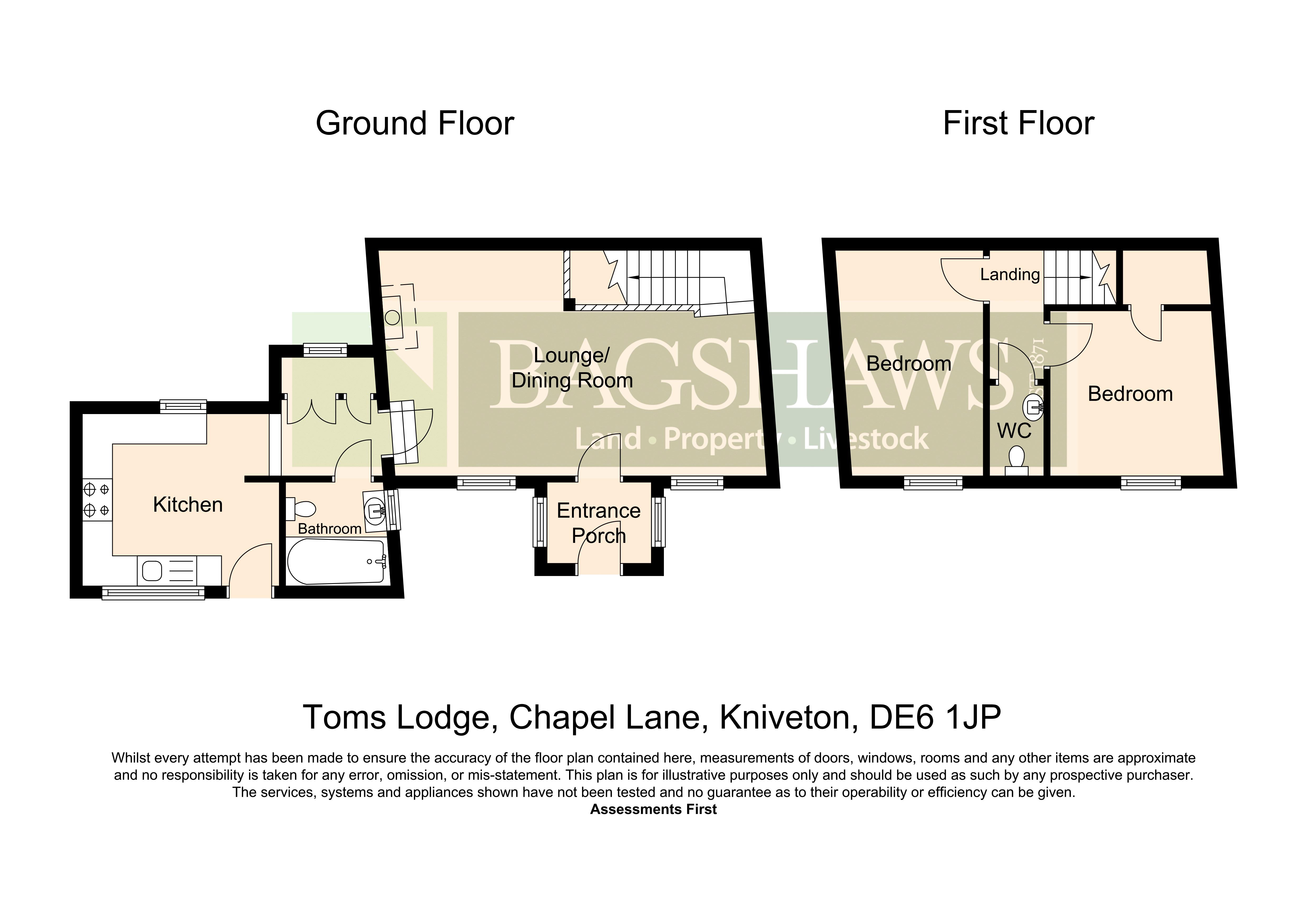 2 Bedrooms  for sale in Tom's Lodge, Chapel Lane, Kniveton Ashbourne DE6