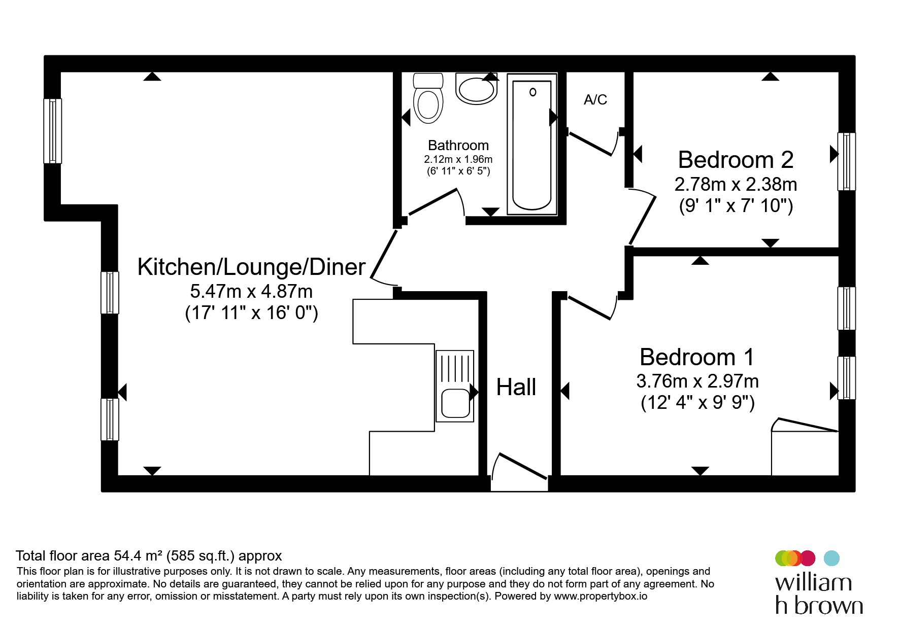 73, Cornfields, Spalding floorplan