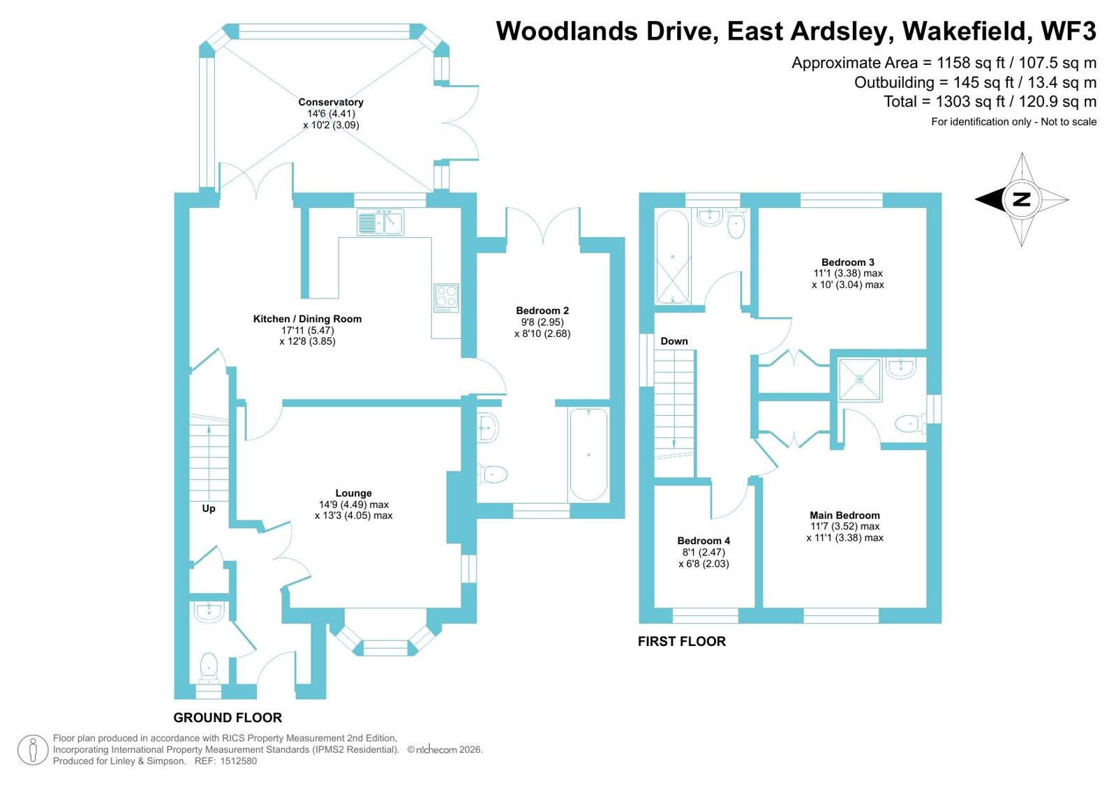 22, Woodlands Drive, Wakefield floorplan